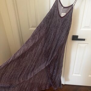 Free People Purple Knit Midi Dress/Cover up